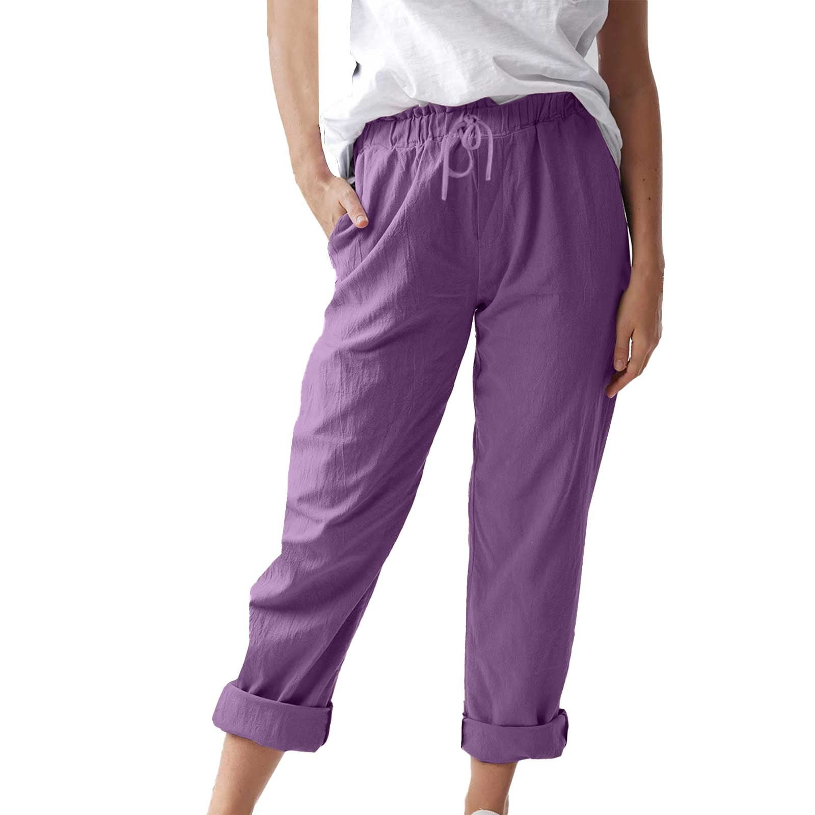 iHPH7 Summer Pants for Women Petite Pants for Women Linen Pants Women iHPH7 Summer Pants for Women Petite Pants for Women Linen Pants Women