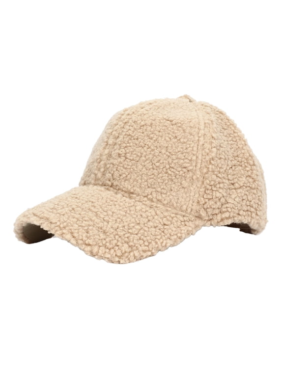 Sun Caps for Women Warm Hats for Women Wool Baseball Cap Winter Hat Baseball Cap, Khaki One Size