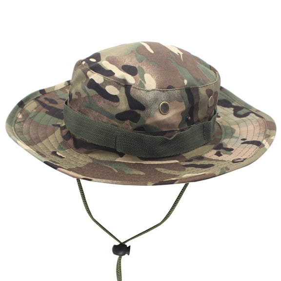 iHPH7 Sun Hats for Men Women Bucket Hat UPF 50+ Boonie Hat Foldable UV Protection Hiking Beach Fishing Summer Safari Camouflage 3 One Size