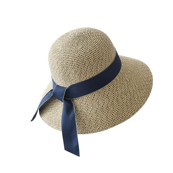 iHPH7 Sun Hats for Women Summer Hats for Women Beach Bucket Hats for Women Wide Brim Hats for Women Straw Beach Hat, B One Size