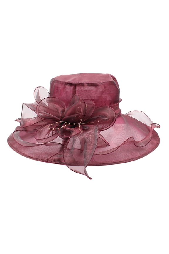 Sun Protection Hat Fascinators Hats for Women Sunhats for Women Uv Protection Floppy Hats for Women Wide Brim Sun Hat, Red One Size