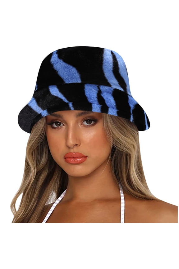 Sun Protection Hat Fisherman Hat Winter Hats for Women Bucket Hats for Woman Wide Brim Hats for Women, Blue One Size