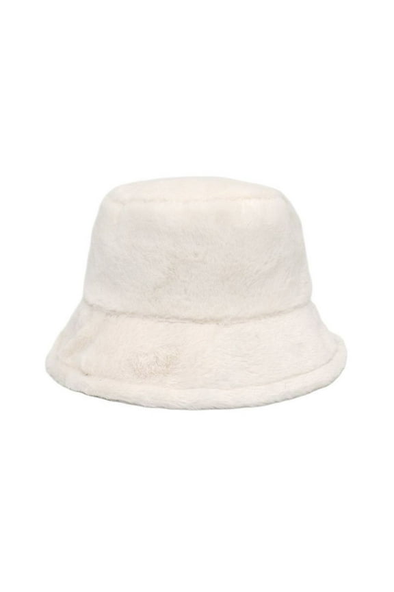 Sun Protection Hat Packable Sun Hat Winter Bucket Hat Warm Hats for Women Adult Bucket Hat, White M