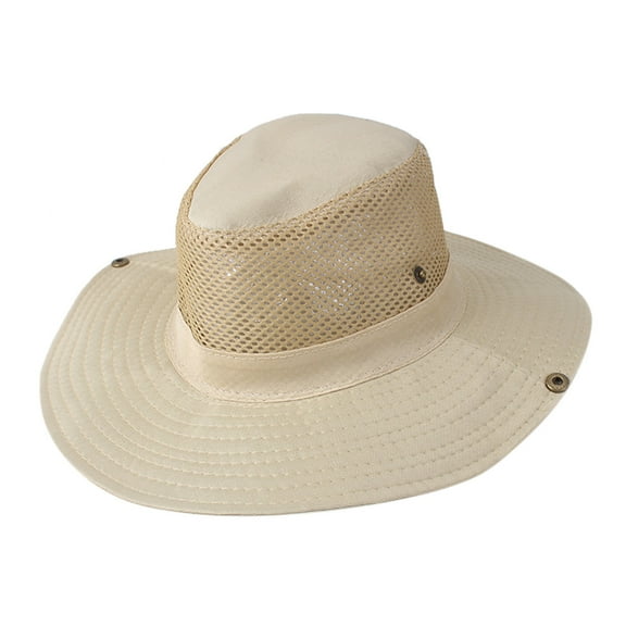 iHPH7 Sunhats for Women Uv Protection Outdoor Hat Hiking Hats for Men Bucket Hat with Strings Mens Sun Hat, Beige One Size