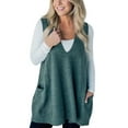 thumbnail image 1 of iHPH7 Sweater Vest Women Fall Vest for Women Pullover Sweaters for Women Fall Fashion Sleeveless Vest for Women Oversized Sweaters for Women Fall Outfits for Women Green XXL, 1 of 5