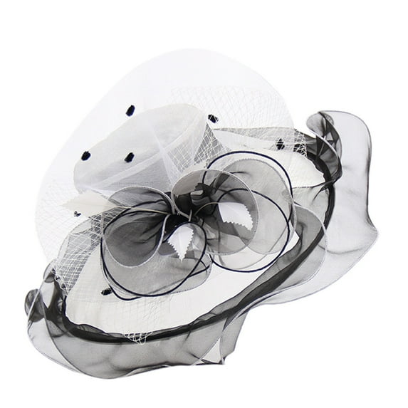 iHPH7 Tea Party Hats for Women Dress Hats for Women Tea Hats for Women Sun Hats for Women Bucket Hats for Woman, White One Size