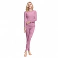thumbnail image 1 of iHPH7 Thermal Underwear for Women Winter Clothing for Women Long Underwear Women Long Sleeve Shirt Leggings for Cold Weather Lounge Sets for Women, Purple XL, 1 of 9