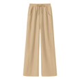 thumbnail image 1 of iHPH7 Travel Pants Women Fall Fashion Lounge Pants Women Loose Pants for Women Lounge Wear for Women Casual Pants for Women Pull On Pants for Women Beige L, 1 of 3
