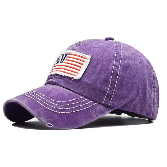 iHPH7 Trucker Caps for Men Brim Hats for Men Summer Hats Cute Baseball Caps for Women Hiking Hat, Purple One Size