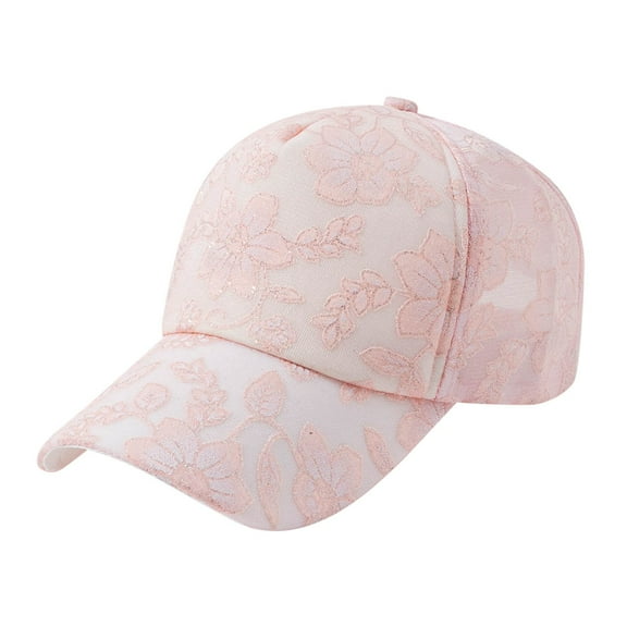 iHPH7 Trucker Caps for Men Running Cap Women's Sun Hats Cap for Women Ponytail Hats for Women, Pink One Size