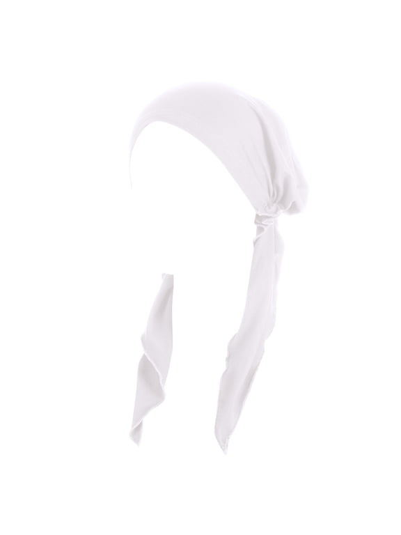 Turbans for Women, Pre Tied Head Scarf for Women, Head Turbans for Women, Chemo Headwear for Women, Head Scarf for Women's Hair, Turban Head Wraps for Women, Chemo Hats for Women, White2