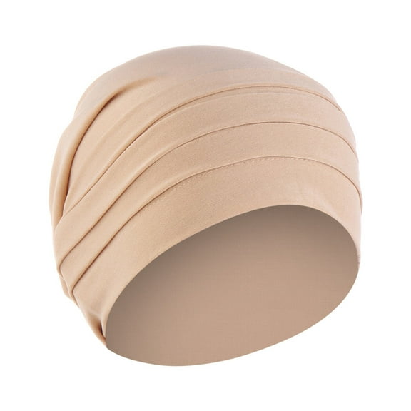 iHPH7 Turbans for Women Pre Tied Head Scarf for Women Cancer Hats for Women Chemo Head Scarf for Women Head Wrap Scarf, Beige One Size