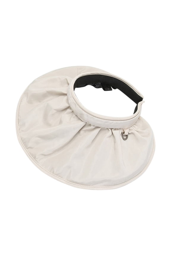 Uv Visor Womens Summer Hats Sun Protection Wide Brim Visor for Women Sun Visor Sun Protection Hat, Beige One Size