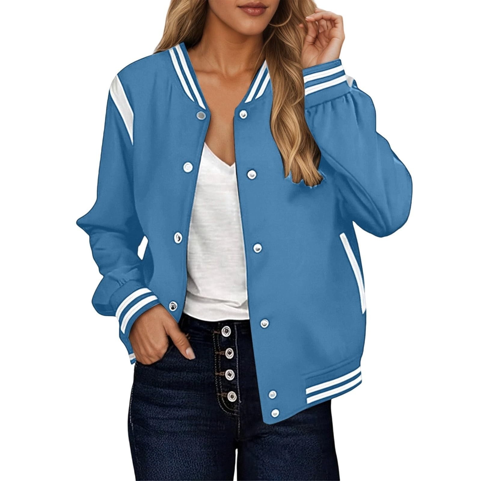 iHPH7 Varsity Jacket Women Fall Outfits for Women Letterman Jacket