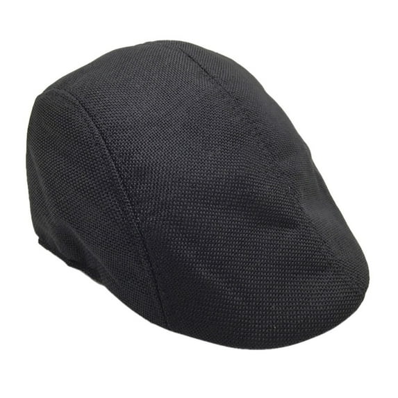 iHPH7 Vintage Hats for Women Cabbie Hats for Men Newsboy Hats for Women Scally Cap for Men Driving Hats for Men, Black One Size