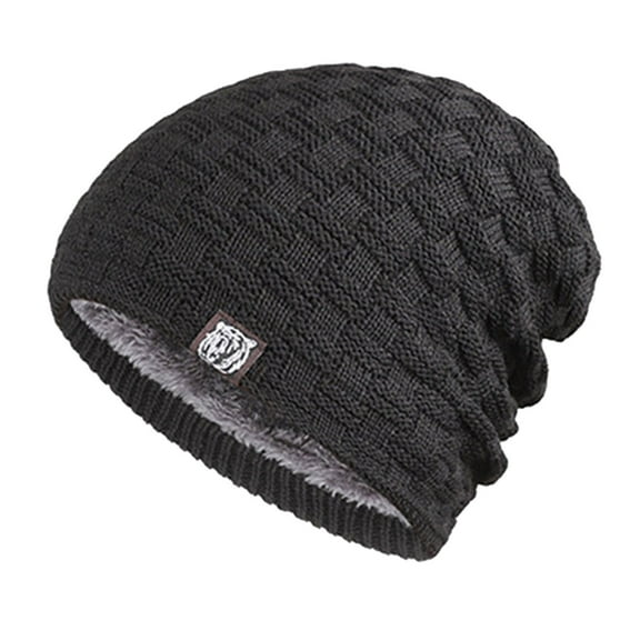 iHPH7 Watch Cap Winter Hats for Women Cold Weather Winter Accessories for Women Wool Hats for Men Y2k Hat Winter Hats for Men Skull Beanie Black One Size