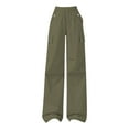 thumbnail image 1 of iHPH7 Waterproof Pants Women Y2k Pants Quick Dry Pants Women Baggy Cargo Pants Women High Waisted Pants for Women Work Pants Women Sweatpants Women Baggy Green L, 1 of 4
