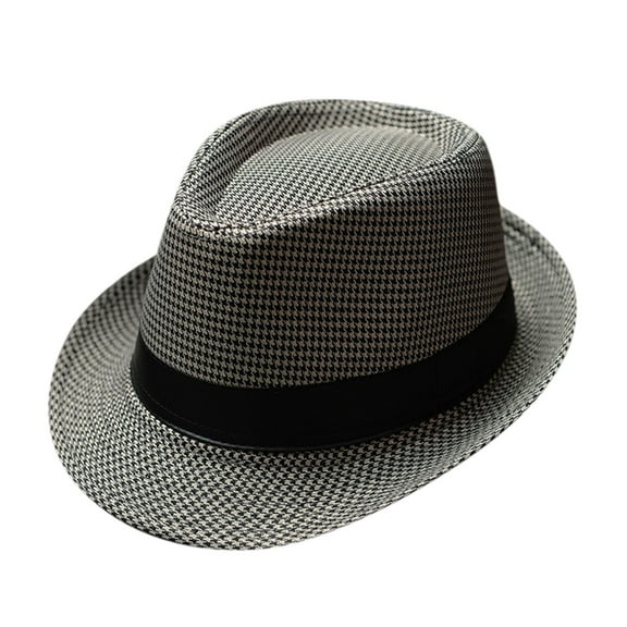 iHPH7 Wide Brim Fedora Hats for Women Packable Hat Dress Hats for Women Fedora Hats for Women Men's Fedoras, Brown One Size