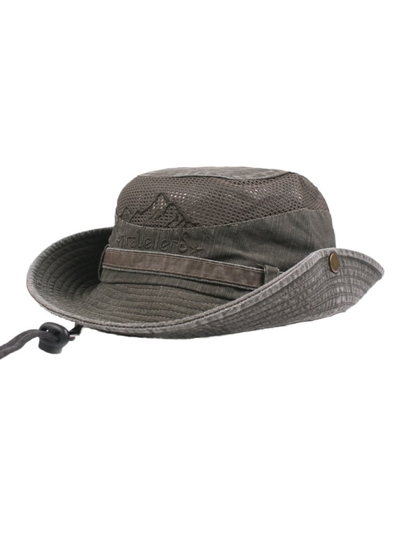 Wide Brim Hat Quick Dry Hat Hiking Accessories Hiking Hats for Men Fishing Hat, Coffee One Size