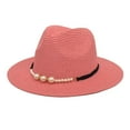 thumbnail image 1 of iHPH7 Wide Brim Sun Hat Bucket Hats for Woman Fishing Hat Straw Bucket Hat Wide Brim Hats for Women, Pink One Size, 1 of 2