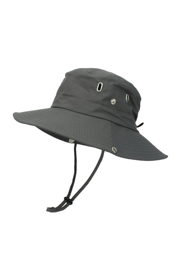 Wide Brim Sun Hat Quick Dry Hat Mens Wide Brim Sun Hat Sun Hats for Men Fishing Hats for Women, Gray One Size