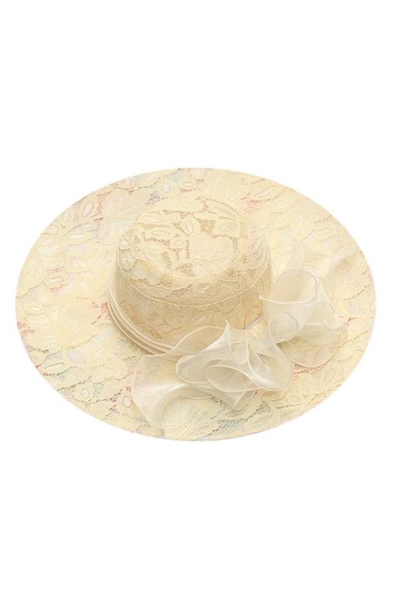 Wide Brim Sun Hat Sun Protection Hat Bucket Hats for Woman Sun Hats for Women Floppy Hat, Beige One Size
