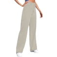 thumbnail image 1 of iHPH7 Wide Leg Jeans Woman Light Wash Jeans Women High Waisted Jeans for Women Casual Pants for Women Straight Leg Jeans for Women Fall Fashion Womens Fall Pants Khaki XXL, 1 of 5