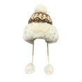 thumbnail image 1 of iHPH7 Winter Beanie Fuzzy Hat Faux Fur Hat Cute Beanie Winter Accessories for Women Winter Hats for Women Cold Weather Winter Hats for Women Khaki M, 1 of 5