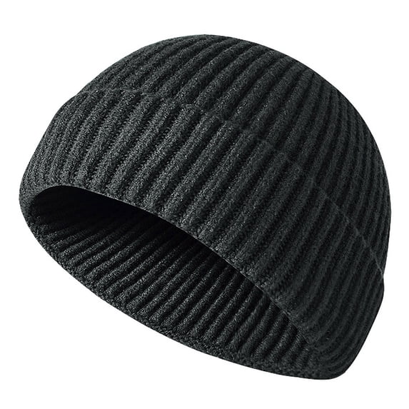 iHPH7 Winter Caps for Women Wool Hats for Men Winter Hat Winter Hats for Women Cold Weather Slouchy Beanie for Women Skull Cap for Winter Warm Hats for Women Dark Gray One Size
