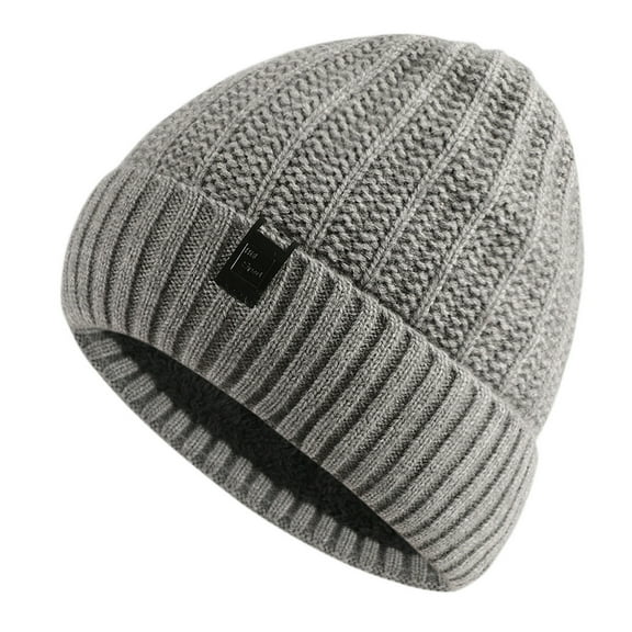 iHPH7 Winter Caps for Men Skull Hat Ski Hat Winter Accessories for Women Winter Hats for Men Wool Beanies for Men Knit Cap Gray 2 One Size