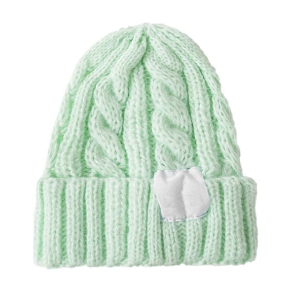 iHPH7 Winter Caps for Men Y2k Hat Beanie Hat Watch Cap Beanie Ski Hat Skull Cap Beanie Mint Green One Size