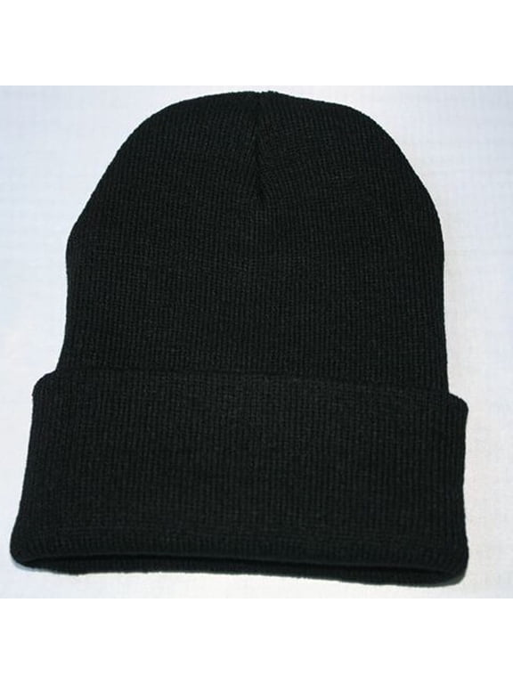 Winter Caps for Women Mens Beanies for Winter Womens Caps and Hats Skull Caps for Men Skull Hat Wool Beanies for Men Watch Cap Black One Size