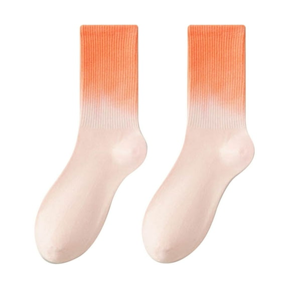 iHPH7 Women Crew Socks Mens Socks Crew Soft Socks Womens Socks Crew Mens Crew Socks Mid Crew Socks Crew Socks for Men Orange One Size
