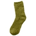 thumbnail image 1 of iHPH7 Women Fuzzy Socks Fuzzy Slipper Socks Lounge Socks Fuzzy Grippy Socks Woman Slippers Socks Mid Crew Socks Sleep Socks Army Green A, 1 of 4
