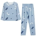 thumbnail image 1 of iHPH7 Women's Pajama Set Long Sleeve Sleepwear Ladies Lounge Set Soft Pjs Loungewear 2026 2 Piece Lounge Set Women Light Blue L, 1 of 7