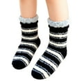 thumbnail image 1 of iHPH7 Women's Slipper Socks Anti Slip Socks for Women Thick Crew Socks Women Fuzzy Socks for Women Fuzzy Slipper Socks Fluffy Socks Fleece Socks Black One Size, 1 of 3
