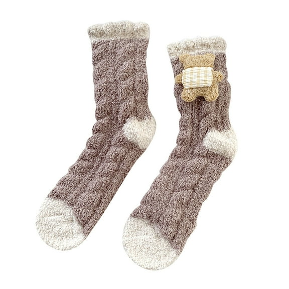 iHPH7 Women's Slipper Socks Hospital Grip Socks Women Crew Socks Lounge Socks Comfortable Socks for Women Anti Slip Socks for Women Gifts for Women B One Size