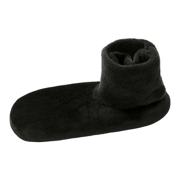 iHPH7 Women's Slipper Socks Sock Slippers for Women Crew Socks Fuzzy Socks with Grips Thick Fuzzy Socks House Socks for Women Indoor Soft Socks for Women Fuzzy Black One Size