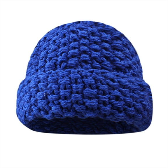 iHPH7 Womens Beanie Hats Wool Beanies for Men Beanie Hats for Women Skull Beanie Beanies Y2k Knitted Beanie Y2k Beanie Blue One Size