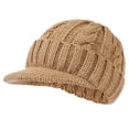 thumbnail image 1 of iHPH7 Womens Hats with Brim Wool Hat Winter Beanies for Women Winter Accessories for Women Knit Cap Mens Beanies for Winter Slouchy Beanie for Women Khaki 2 One Size, 1 of 6