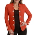 thumbnail image 1 of iHPH7 Womens Jackets Dressy Casual Lightweight Jacket Women Open Front Cardigan for Women's Outerwear Fitted Cardigans for Women Lightweight Cardigans for Women Light Jackets for Women Orange 4XL, 1 of 8