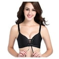 thumbnail image 1 of iHPH7 Womens Push Up Drawstring Bras Lace Up Bra No Underwire Comfort Soft Adjustable Straps Wireless Bras Black 95B, 1 of 8