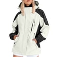 thumbnail image 1 of iHPH7 Womens Rain Jacket with Hood Light Jackets for Women Windbreaker Jacket Women Hooded Jacket Women Waterproof Rain Jacket Women Waterproof Trench Coat Women Hooded Rain Coats for Women Beige L, 1 of 8