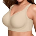 thumbnail image 1 of iHPH7 Womens Wireless Jelly Bras Plus Size Support Push Up Comfortable Bra No Underwire Full Coverage for Large Breast Seamless Tshirt Bras Everyday Bra Green S, 1 of 9