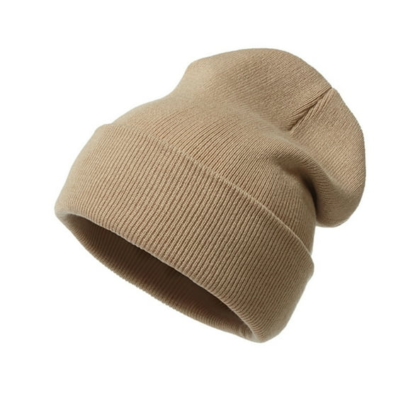 iHPH7 Wool Beanies for Men Skull Cap for Winter Skull Beanie Winter Accessories for Women Cute Beanies for Women Wool Hats for Men Skull Hat Khaki One Size