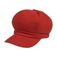 thumbnail image 1 of iHPH7 Wool Hat Wool Cap French Hat Painters Hat Newsboy Hats for Women, Red One Size, 1 of 4