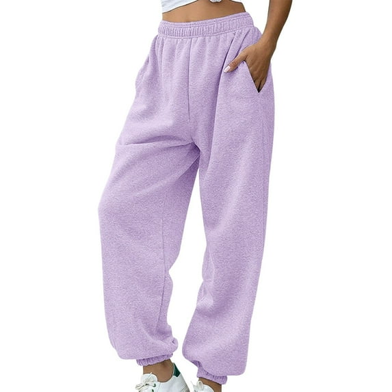 iHPH7 Workout Sweatpants Women Sweatpants Women Warm Pants for Women Winter Sweatpants for Women Athleisure Women Running Pants Women Workout Pants Women Purple XXL