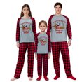 thumbnail image 1 of iHapHap Matching Family Christmas Pajamas, Dachshund Through Snow Long Sleeve Plaid Pants, 1 of 6