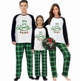 thumbnail image 1 of iHapHap Matching Family Christmas Pajamas, We Are Family 2026 Long Sleeve Green Plaid Pants, 1 of 6