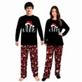 thumbnail image 1 of iHapHap Mr Mrs Christmas Couple Pajamas, Cotton Blend Holiday Sleep Set, Womens S, 1 of 7